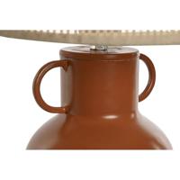 Bureaulamp Home ESPRIT Wit Natuurlijk Terra cotta Metaal Bamboe 50 W 220 V 22 x 22 x 33 cm (2 Stuks) - thumbnail