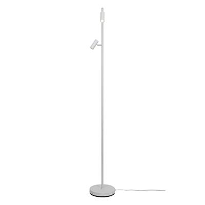 Grote witte vloerlamp met LED lichtbronnen schakelaar en Moodmaker Nordlux Omari 141 cm
