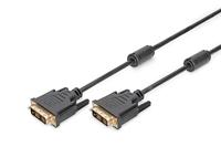 DIGITUS DVI-kabel - DVI-D (18+1) - Full HD - 2m - Single Link, 60Hz, 2xFerriet - Compatibel met monitor, TV, PC - thumbnail