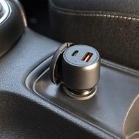 4Smarts 456260 USB-oplader 65 W, 18 W 1x USB-C, 1x USB-A USB PD, Quick Charge Zwart Auto, Vrachtwagen Snellader - thumbnail