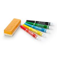 Crayola dry wipeoffs stiften met wisser, 5st. - thumbnail
