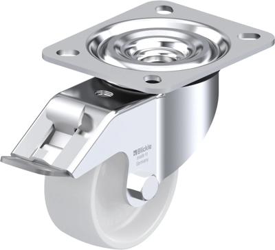 Blickle L-PO 75G-FI Zwenkwiel met rem Wieldiameter: 75 mm Draagvermogen (max.): 200 kg 1 stuk(s) Blickle L-PO 75G-FI Zwenkwiel met rem Wieldiameter: 75 mm Draagvermogen (max.): 200 kg 1 stuk(s)