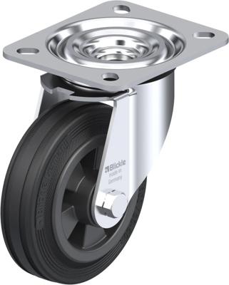 Blickle L-VPP 100R Zwenkwiel Wieldiameter: 100 mm Draagvermogen (max.): 70 kg 1 stuk(s)