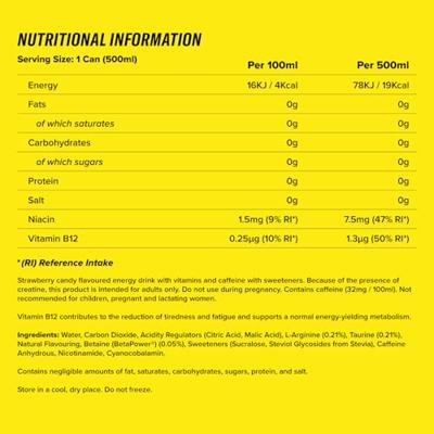 C4 Carbonated 12x 500ml Millions Strawberry - thumbnail