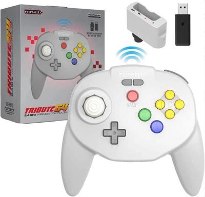 Tribute 64 2.4 GHz Wireless Controller V2 (Grey) (Retro-bit)