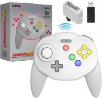 Tribute 64 2.4 GHz Wireless Controller V2 (Grey) (Retro-bit) - thumbnail