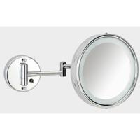 Scheerspiegel Basic Met LED verlichting En Schakelaar Ø19cm Wandmodel Zwenkbaar Chroom - thumbnail