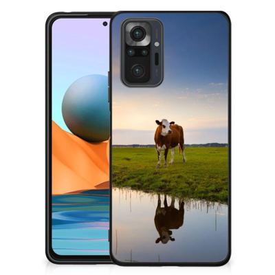 Xiaomi Redmi Note 10 Pro Dierenprint Telefoonhoesje Koe Xiaomi Redmi Note 10 Pro Dierenprint Telefoonhoesje Koe