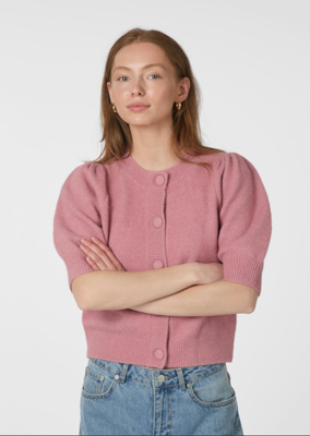 Neo Noir Trudy Knit Cardigan | Rose