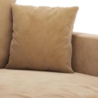 Driezitsbank 180 cm fluweel bruin - thumbnail