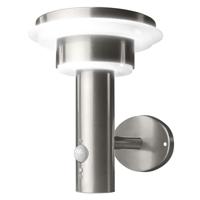 OSRAM HOMELIGHTING ENDURA Style Solar Wall Sensor Double Circle 6W Stainless Steel 4099854455384 LED-buitenlamp (wand) - thumbnail