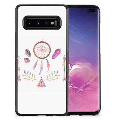 Samsung Galaxy S10+ | Bumper Hoesje | Boho Dreamcatcher Samsung Galaxy S10+ | Bumper Hoesje | Boho Dreamcatcher