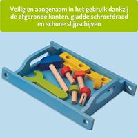 Everearth werkbank met gereedschap 38x23x33 cm 41-delig - thumbnail