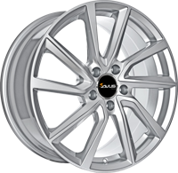 Zilveren Oorbellen Amethist Facet (40 mm) - 925 Sterling - thumbnail