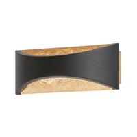 Fischer & Honsel WandlampRio zwart met goud - 30529 - thumbnail
