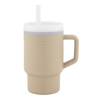 Mijn eerste siliconen cup - INFANTINO - 255 ml - Zandkleur