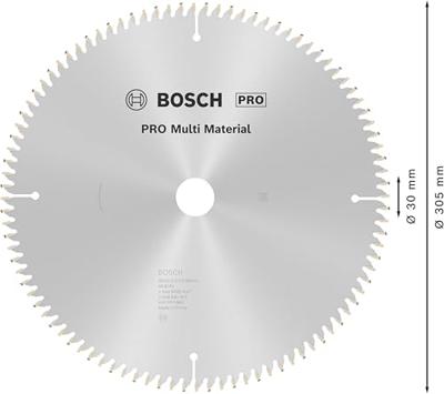 Bosch Accessoires Cirkelzaagblad Multi Material 305 x 30 x 3,2 mm, 96 1st - 2608640453 - thumbnail