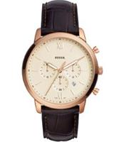 Horlogeband Fossil FS5558 Leder Bruin 22mm - thumbnail