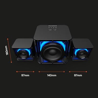 Gaming speakers - NOVA GAMING - Serpentis - RGB LED - Zwart