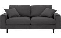 Goossens Bank Jonas grijs, stof, 2,5-zits, urban industrieel - thumbnail