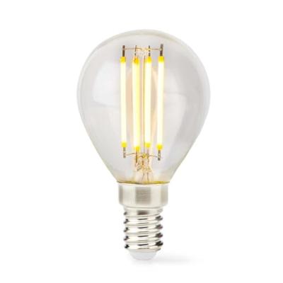 Nedis LED-Filamentlamp E14 | G45 | 4.5 W | 470 lm | 2700 K | 1 stuks - LBFE14G452 LBFE14G452 Nedis LED-Filamentlamp E14 | G45 | 4.5 W | 470 lm | 2700 K | 1 stuks - LBFE14G452 LBFE14G452
