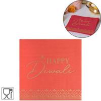 Ginger Ray servetten happy diwali 16 stuks | 20 stuks - thumbnail