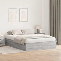 Bedframe Grijs sonoma 190 x 140 x 31.5 cm Bewerkt hout - thumbnail