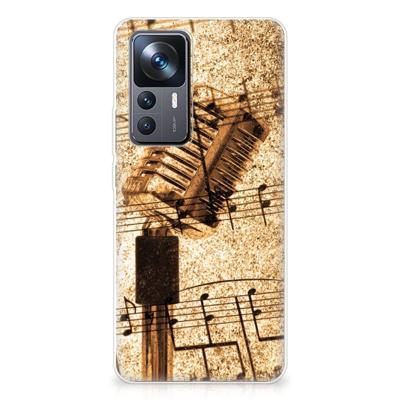 Xiaomi 12T | 12T Pro | Siliconen hoesje | met foto Bladmuziek