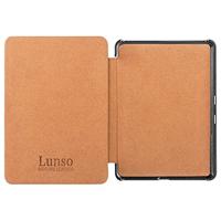 Lunso - Lederen sleepcover hoes - Kobo Glo / Glo HD / Touch 2.0 (6 inch) - Cognac - thumbnail