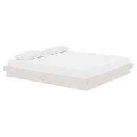 Bedframe massief hout wit 180x200 cm - thumbnail