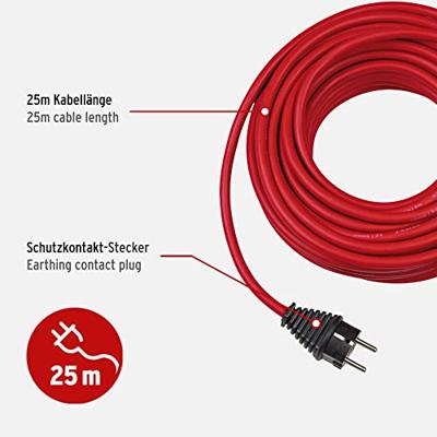 Brennenstuhl Verlengsnoer voor bouwplaatsen IP44 25m rood H07RN-F 3G1,5 - 1167830 - thumbnail