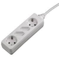Hama Distribution Panel 4 Sockets Child-proof 1.4 M White - thumbnail