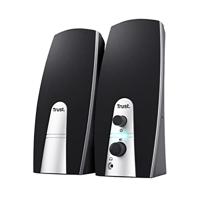 Trust 2.0 speaker set pc-luidspreker (zwart/zilver) - thumbnail