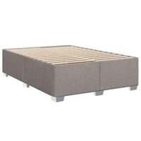 Boxspring met matras stof taupe 160x200 cm - thumbnail