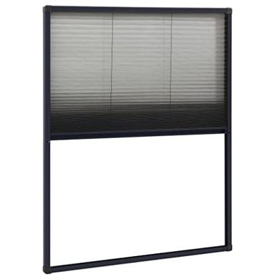 VidaXL Raamhor plissé 60x80 cm aluminium antracietkleurig