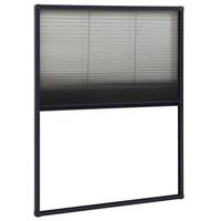 VidaXL Raamhor plissé 60x80 cm aluminium antracietkleurig - thumbnail