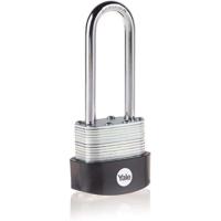 YALE -Y125B/40/163/1 - 40 mm gelamineerd stalen buitenhangslot - 63 mm gehard stalen beugel - 3 sleutels - Voor garage - tuinhuisjes - thumbnail