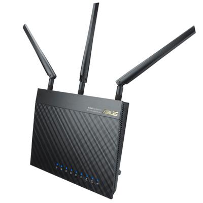 ASUS RT-AC66U draadloze router Gigabit Ethernet Dual-band (2.4 GHz / 5 GHz) Zwart
