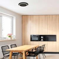 Steinhauer Moderne led plafonnièreRinglux zwart - Ø 32cm - 3655ZW - thumbnail