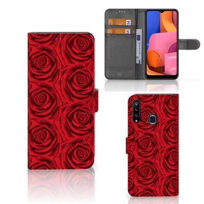 Samsung Galaxy A20s Hoesje Red Roses Samsung Galaxy A20s Hoesje Red Roses