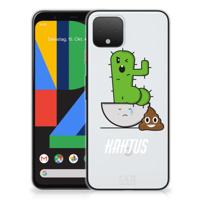Google Pixel 4 Telefoonhoesje met Naam Cactus Poo - thumbnail