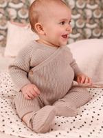 Brassière vest van tricot voor baby's beige - thumbnail