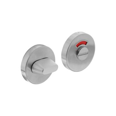 Intersteel toilet-/badkamersluiting met rond rozet - Ø 52,5 mm - verdekt - RVS geborsteld Intersteel toilet-/badkamersluiting met rond rozet - Ø 52,5 mm - verdekt - RVS geborsteld