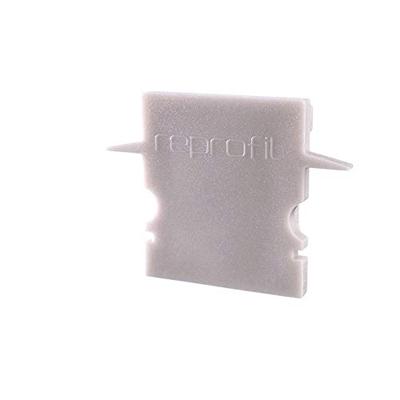 Deko Light 979071 Endkappe H-ET-02-12 Set 2 Stk, Grau Profieleindkap Kunststof (l x b x h) 27 x 6 x 20 mm 1 stuk(s)