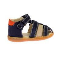 Baby lederen sandalen Bipod KICKERS® marineblauw - thumbnail