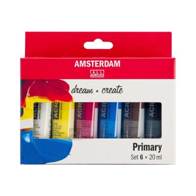 Bruynzeel Amsterdam standard series acrylverf primaire set 20ml, 6dlg.