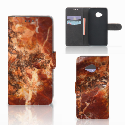 HTC U11 Life Bookcase Marmer Bruin HTC U11 Life Bookcase Marmer Bruin