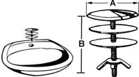 Cornat Afdekplaatje 40Mm + Vleugelmoer Ch - TEC319599 - thumbnail