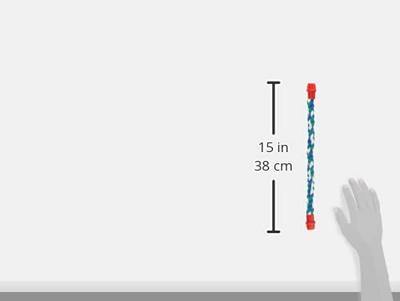TRIXIE TOUW-ZITSTOK FLEXIBEL MET SCHROEFBEVESTIGING 37X1,6 CM 3 ST