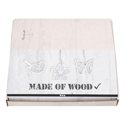 Creativ Company Houten figuren, vlinder, bloem en vogel, h: 10 cm, b: 10 cm, 90 stuk/ 1 doos Creativ Company Houten figuren, vlinder, bloem en vogel, h: 10 cm, b: 10 cm, 90 stuk/ 1 doos